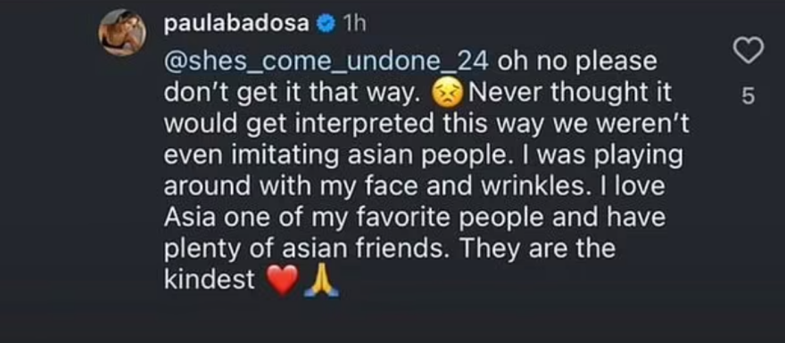 Πάουλα Μπαντόσα: Κατηγορείται για ρατσισμό εξαιτίας μίας χιουμοριστικής φώτο που ανέβασε με τσοπ στικς - Δείτε φωτογραφίες 