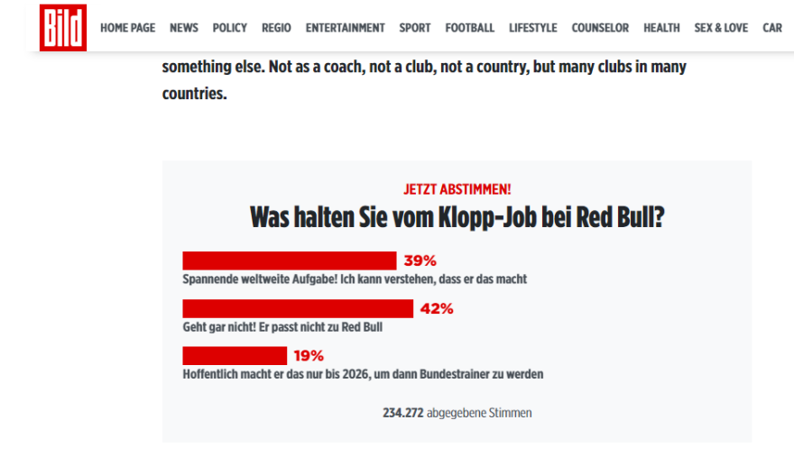 Γιούργκεν Κλοπ: Έξαλλοι οι οπαδοί της Ντόρτμουντ με την απόφασή του να συνεργαστεί με τη Red Bull