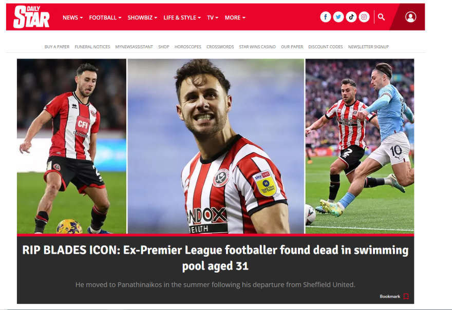 Ο κόσμος του ποδοσφαίρου αποχαιρετά τον Τζόρτζ Μπάλντοκ