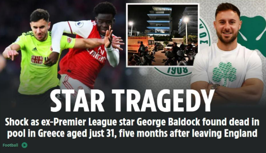 Τζορτζ Μπάλντοκ: Συγκλονισμένα τα διεθνή ΜΜΕ για τον χαμό του - «Η τραγωδία ενός αστέρα»