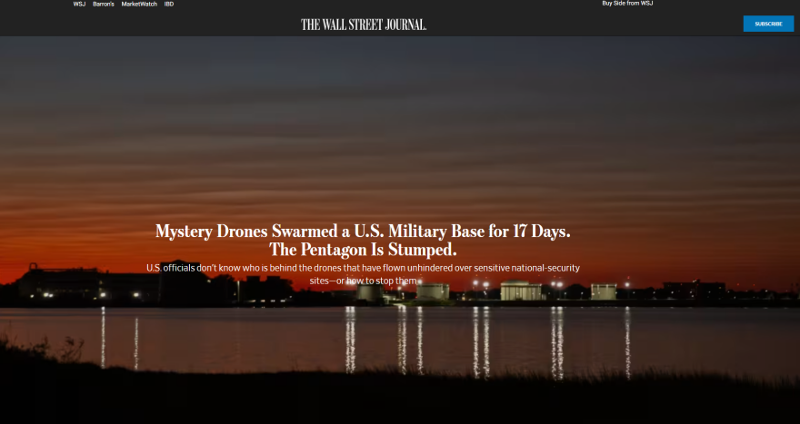 ΗΠΑ: Οι 17 ημέρες μυστηρίου στη Βιρτζίνια - Ο άγνωστος στόλος drone που παραβίασε εναέριο χώρο στρατιωτικής βάσης των ΗΠΑ
