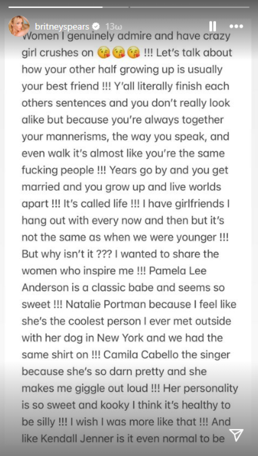 Μπρίτνεϊ Σπίαρς: Αποκάλυψε ποιες διάσημες γυναίκες την εμπνέουν 