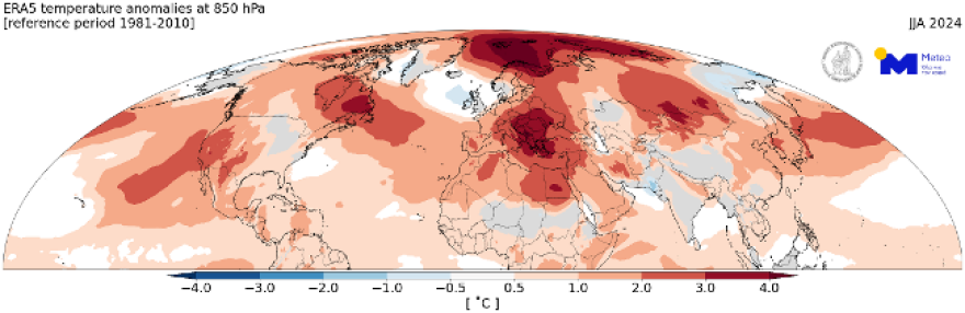 Κλιματική αλλαγή: Το καλοκαίρι του 2024 ήταν το θερμότερο που έχει καταγραφεί εδώ και 45 χρόνια