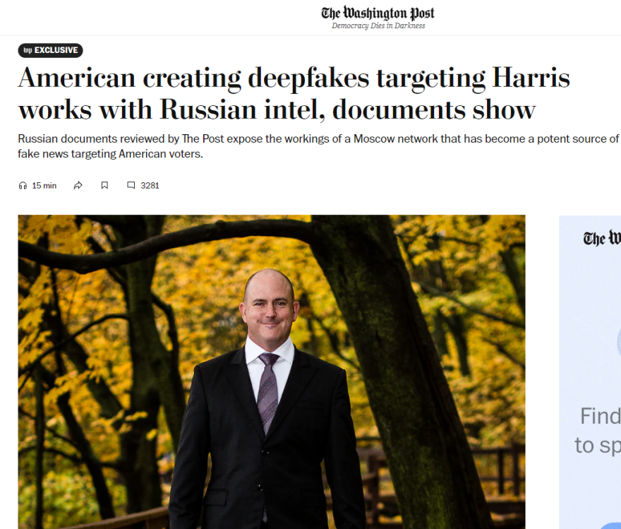 Πρώην αστυνομικός στη Φλόριντα διέφυγε στη Μόσχα και έγινε επικεφαλής των fake news κατά της Δύσης και της Κάμαλα Χάρις