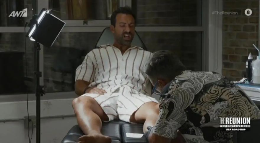 Σάκης Τανιμανίδης: Έκανε το πρώτο του τατουάζ στο «Reunion»