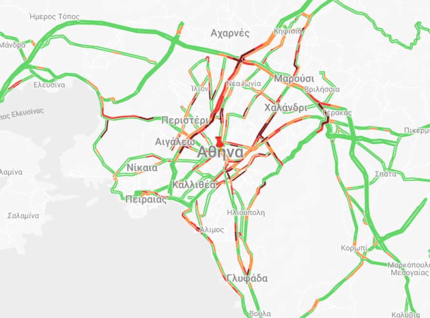 Η βροχή και ένα τροχαίο προκαλεί χάος στους δρόμους - 20λεπτες καθυστερήσεις στην Αττική Οδό