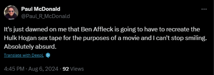 Μπεν Άφλεκ: Αγενής και από τους χειρότερους καλεσμένους που είχα, λέει παρουσιάστρια για τον σταρ