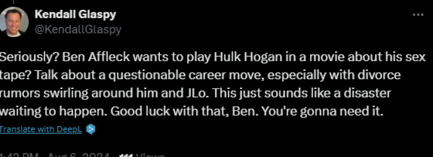 Μπεν Άφλεκ: Αγενής και από τους χειρότερους καλεσμένους που είχα, λέει παρουσιάστρια για τον σταρ