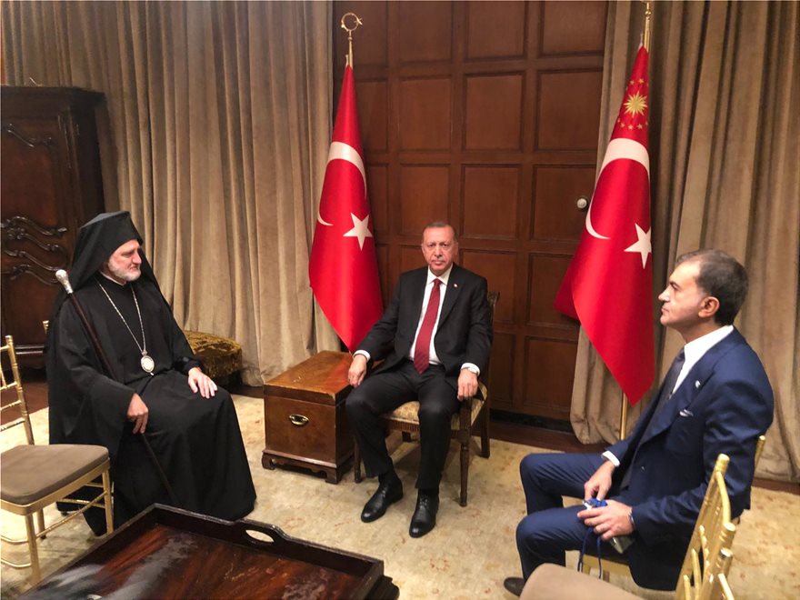 Αποτέλεσμα εικόνας για Ο Αρχιεπίσκοπος Ελπιδοφόρος συναντήθηκε εκτάκτως αργά χθες το βράδυ με τον Ερντογάν, στο ξενοδοχείο Cipriani του Μανχάτταν.