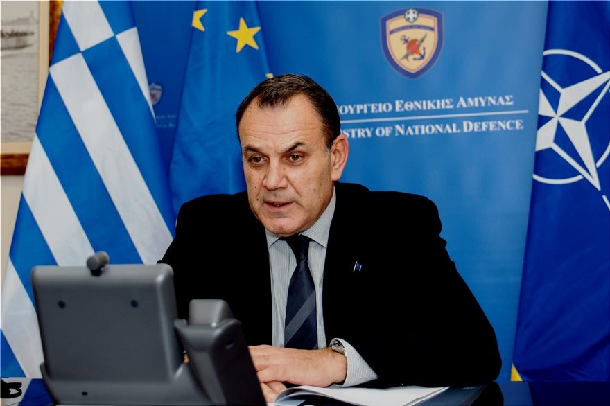 Greek Defence Minister Nikos Panagiotopoulos.