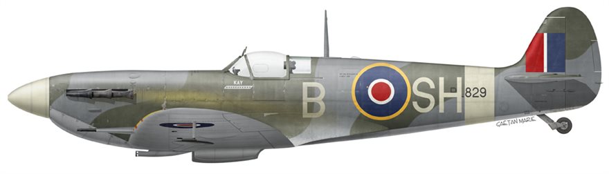 UK-Spitfire-Mk-Vb-BL829-John-Plagis-No-64-Squadron-early-1943