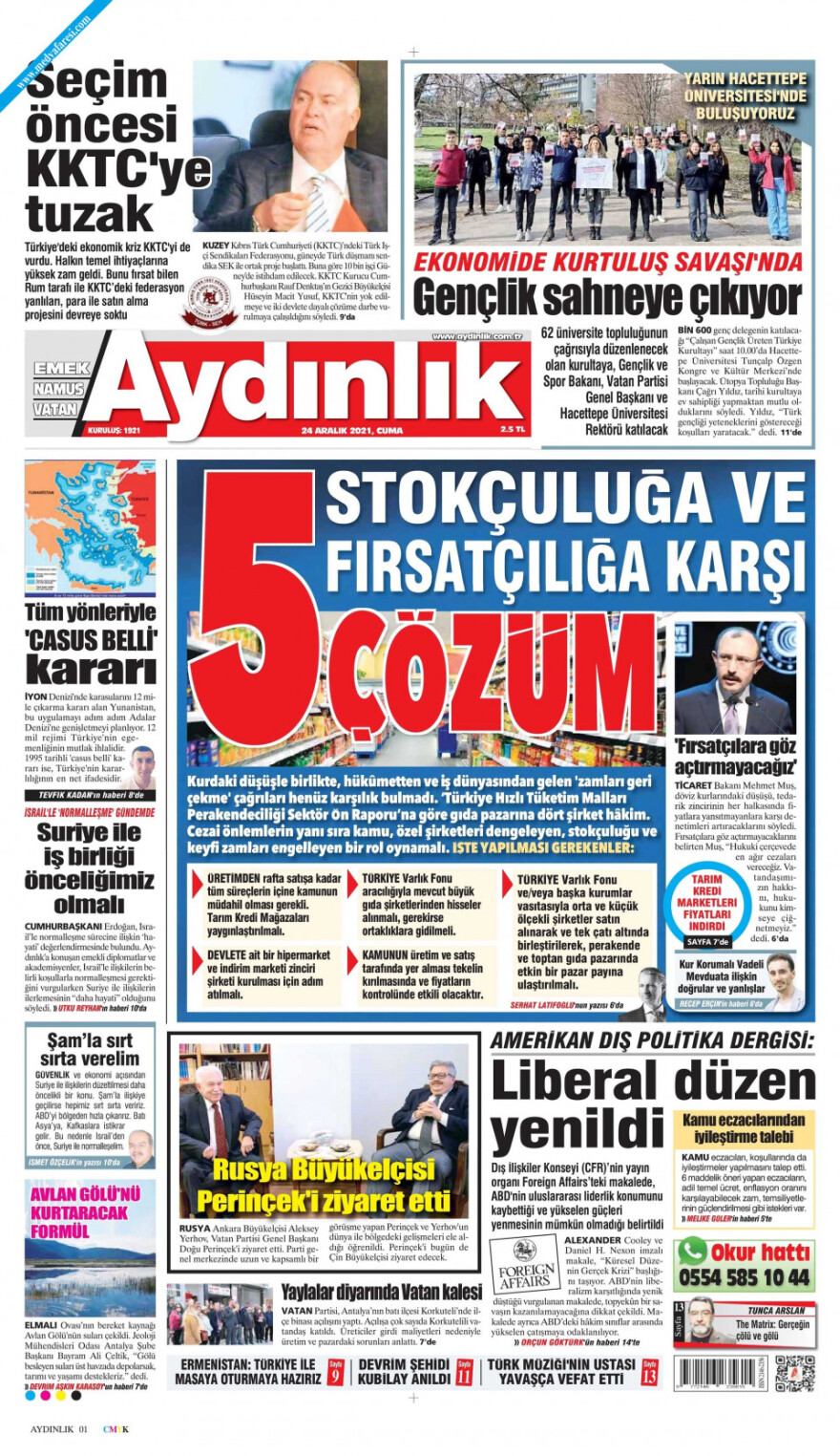 TUrkish media aydinlik