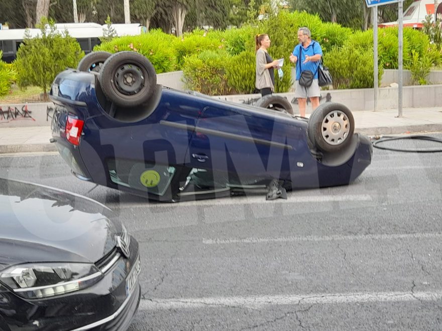 , Σοβαρό τροχαίο για την Χριστίνα Σούζη &#8211; Τούμπαρε το αυτοκίνητό της στο Μαρούσι