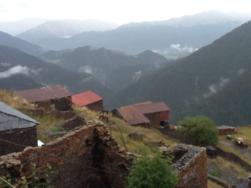 To εγκαταλελειμένο πλέον χωριό Bochorma στη Γεωργία