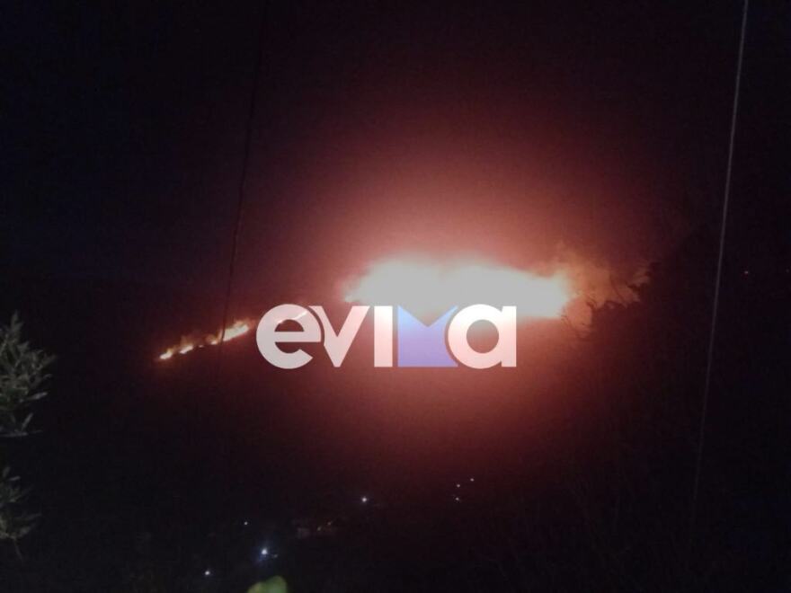 Φωτιά τώρα στην Κάρυστο - Επιχειρούν ισχυρές δυνάμεις της Πυροσβεστικής