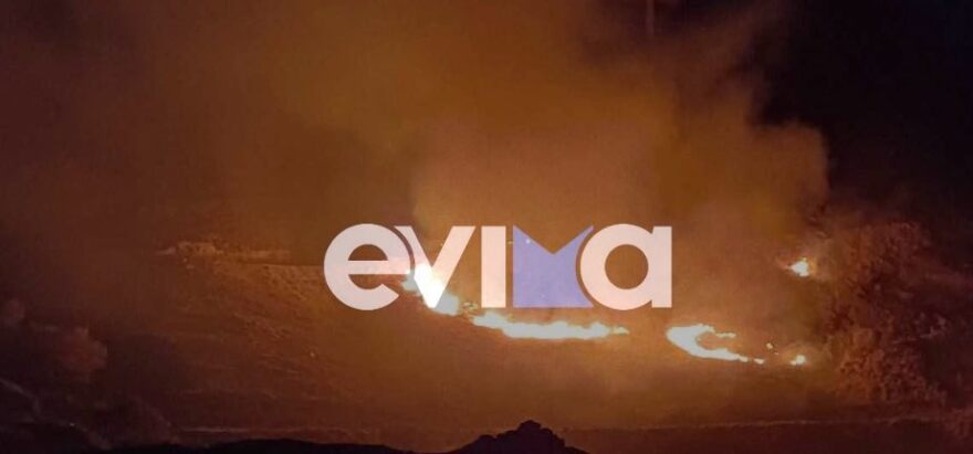 Φωτιά τώρα στην Κάρυστο - Επιχειρούν ισχυρές δυνάμεις της Πυροσβεστικής