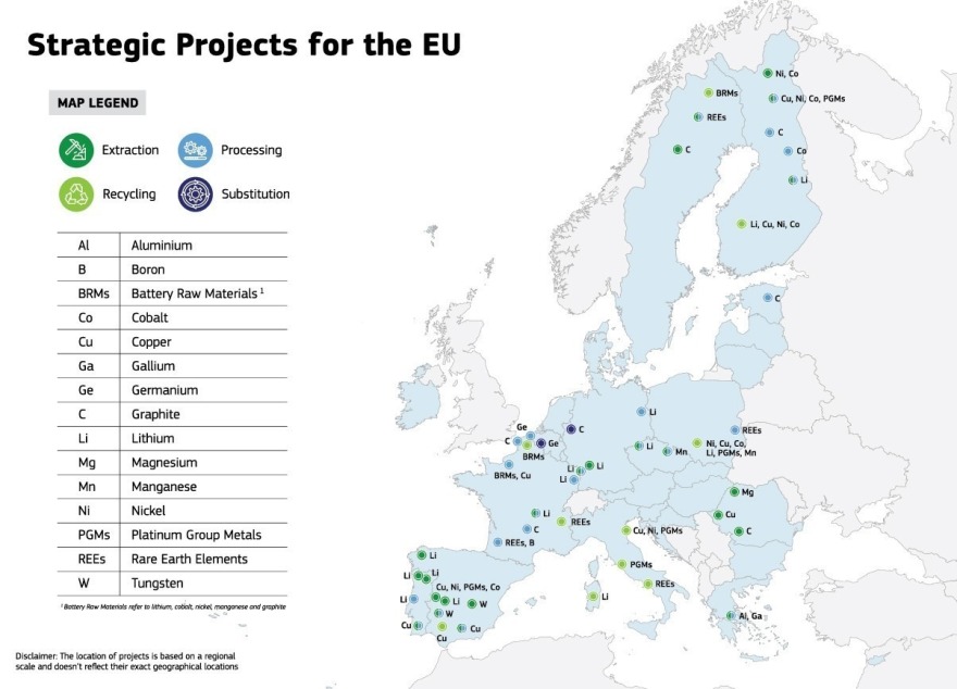 Τα 47 στρατηγικά projects της Κομισιόν για πρώτες ύλες  Με το γάλλιο της Metlen η ελληνική συμμετοχή 