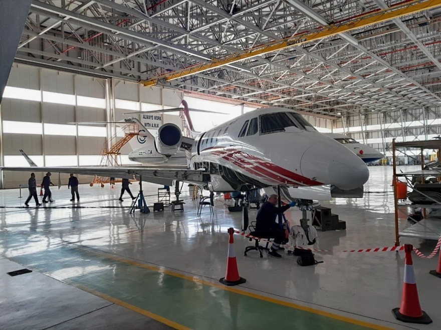 ΥΠΑ: Ολοκληρώθηκε η συντήρηση του Cessna C750 - Άλλαξαν από το σύστημα προσγείωσης μέχρι την καμπίνα