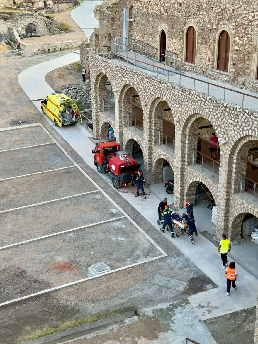 Άσκηση ετοιμότητας για την αντιμετώπιση πυρκαγιάς στον Αρχαιολογικό Χώρο του Μυστρά