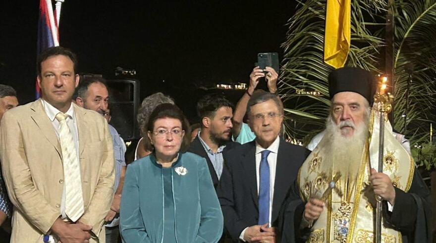 Λίνα Μενδώνη στη Σάμο: Η Ελλάδα δεν δέχεται καμία πρόκληση στα εθνικά και κυριαρχικά δικαιώματα της