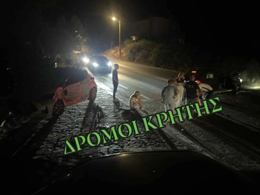 Κρήτη: Σοβαρό τροχαίο με τρεις τραυματίες στα Χανιά - Μία νεαρή γυναίκα σε πιο κρίσιμη κατάσταση