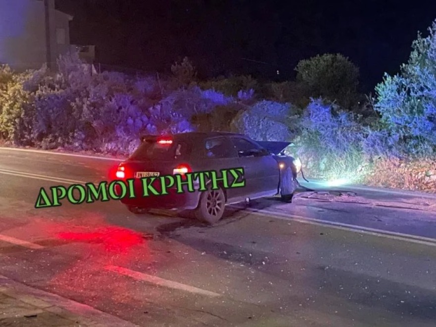 Κρήτη: Σοβαρό τροχαίο με τρεις τραυματίες στα Χανιά - Μία νεαρή γυναίκα σε πιο κρίσιμη κατάσταση