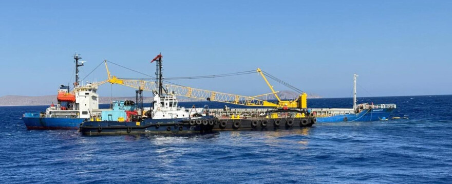 Ελληνικό ναυαγοσωστικό βοήθησε να αποφευχθεί οικολογική καταστροφή στα ανοιχτά της Σητείας με το βυθισμένο φορτηγό «MN Kostas»