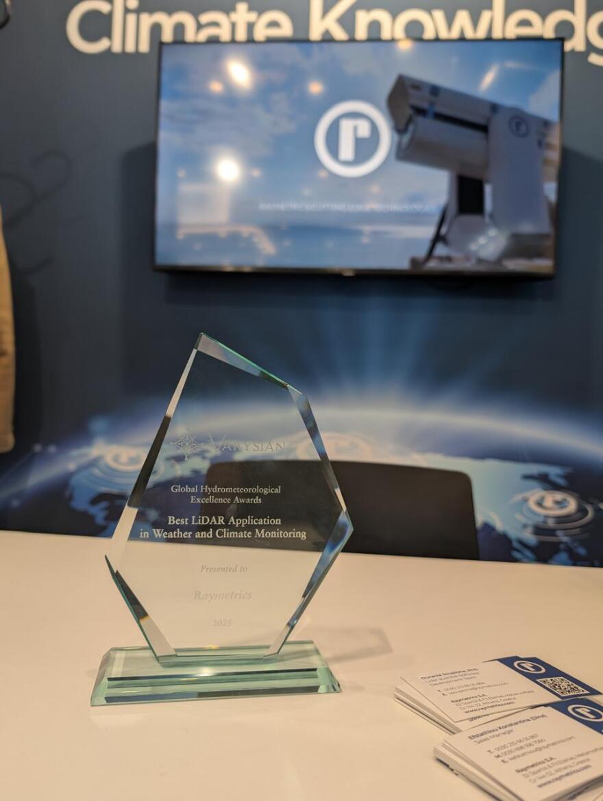 Με διεθνές βραβείο καινοτομίας στην μετεωρολογία βραβεύτηκε η ελληνική Raymetrics
