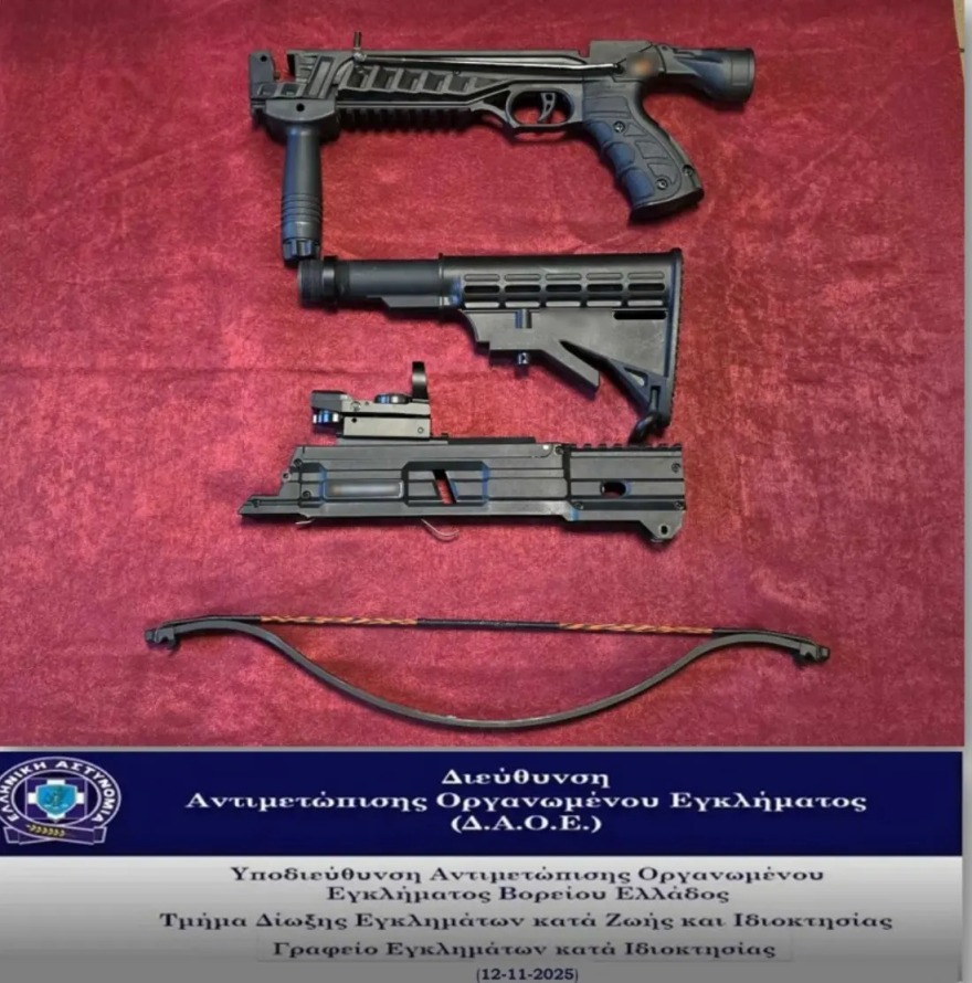 Θεσσαλονίκη: Συνελήφθη Τούρκος με βαλίστρα, τόξο και όπλα - Ακόμα 10 προσαγωγές