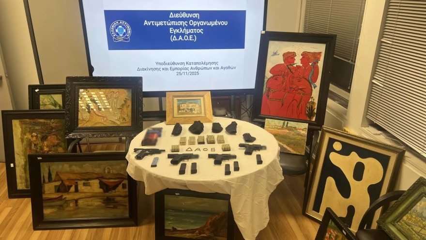 Κύκλωμα με 480 πλαστούς πίνακες ζωγραφικής, δύο συλλήψεις από την ΕΛΑΣ – Είχαν… Φασιανό και Παρθένη, κατασχέθηκαν όπλα και σφαίρες