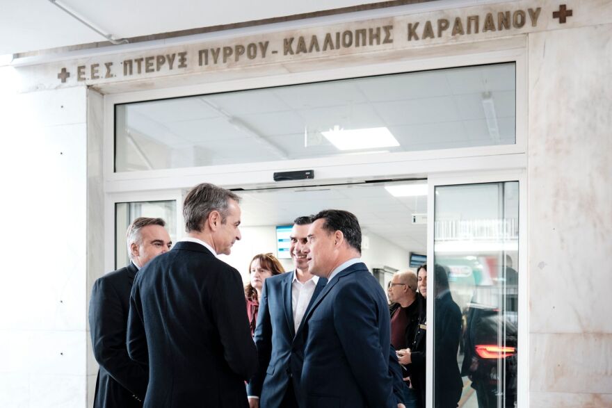 Στα εγκαίνια του ανακαινισμένου ΤΕΠ στο «Κοργιαλένειο - Μπενάκειο» ο Μητσοτάκης