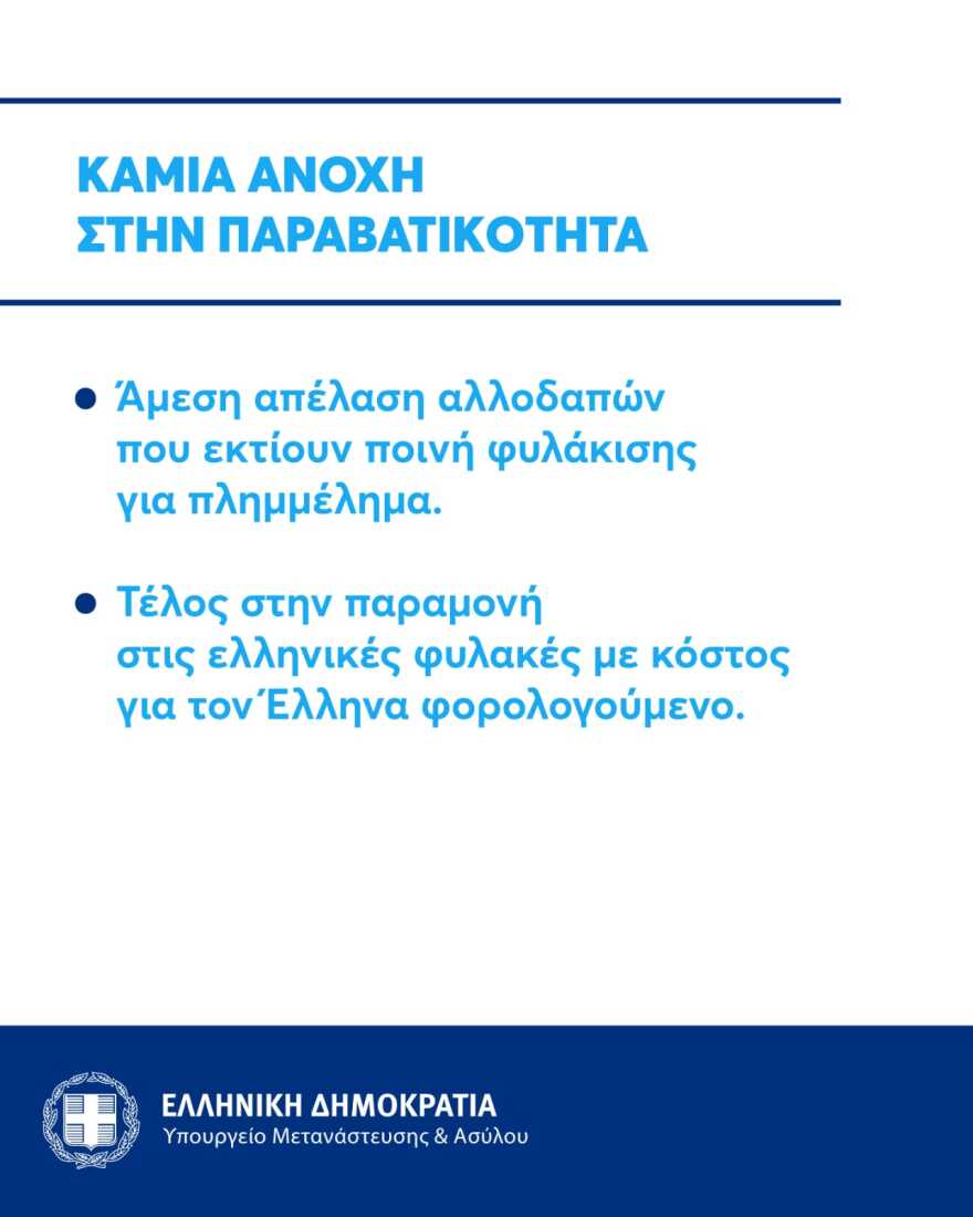 Κατατέθηκε στη Βουλή το νομοσχέδιο για τη Μετανάστευση, την επόμενη εβδομάδα η συζήτηση, οι κύριες ρυθμίσεις 