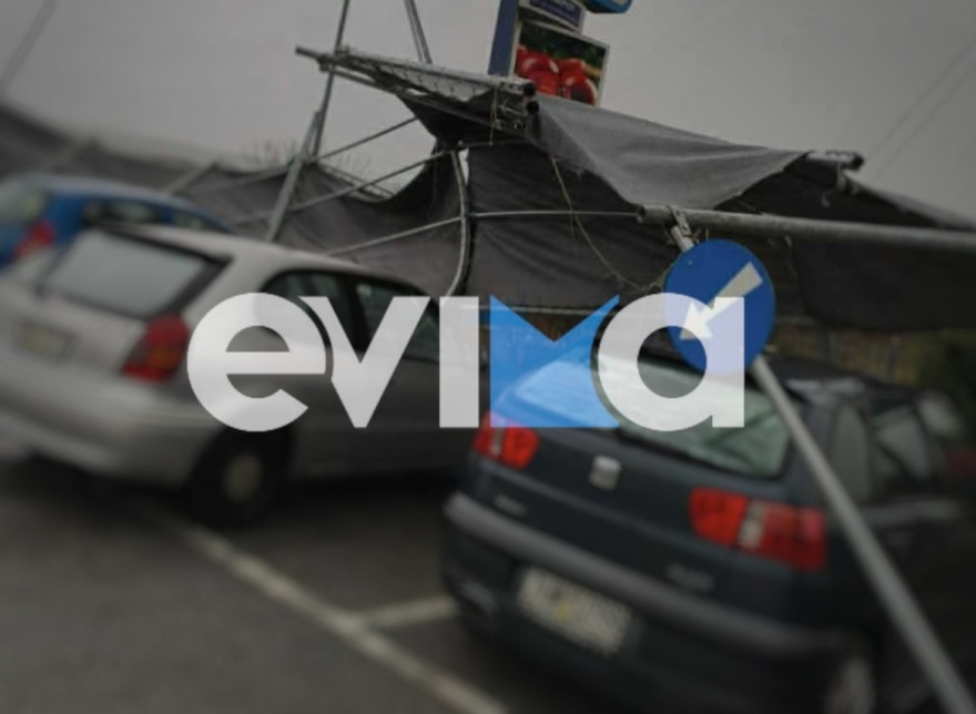 Σαρώνει την Εύβοια η κακοκαιρία, σοβαρές ζημιές στο Αλιβέρι 