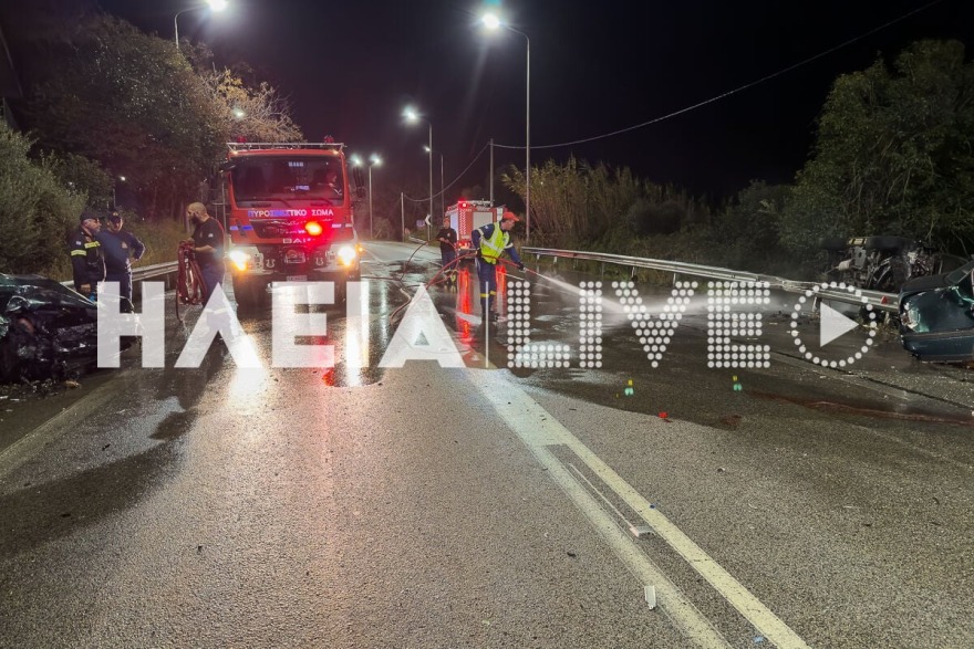 Ηλεία: Μάχη για τη ζωή του δίνει 30χρονος μετά από τροχαίο στην Πύργου - Κυπαρισσίας, το ΙΧ του κόπηκε στα δύο