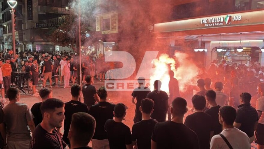 Νύχτα γιορτής στο Ηράκλειο για την κατάκτηση του Super Cup από τον ΟΦΗ, δείτε βίντεο και φωτογραφίες