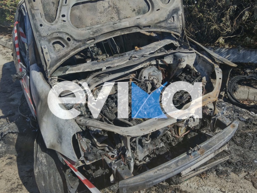 Χαλκίδα: Αυτοκίνητο έπεσε σε στάση λεωφορείου και τυλίχθηκε στις φλόγες, δύο τραυματίες