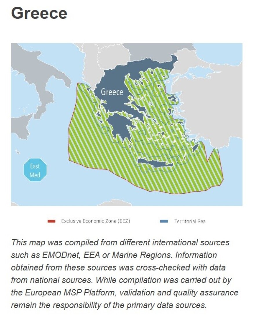 Επίθεση στην Κομισιόν από το τουρκικό ΥΠΕΞ, επειδή δημοσίευσε χάρτη με τον Θαλάσσιο Χωροταξικό Σχεδιασμό της Ελλάδας