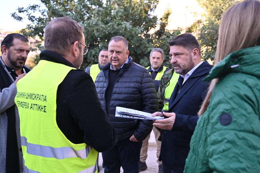 Περιφέρεια Αττικής: Νέα αυτοψία Χαρδαλιά στο ρέμα Ποδονίφτη - «Δρομολογούμε λύσεις σε χρόνια προβλήματα»