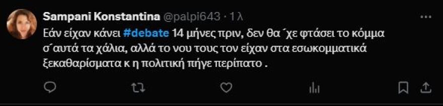 Debate ΣΥΡΙΖΑ: Τα σχόλια στο «X» για την τηλεμαχία των υποψηφίων