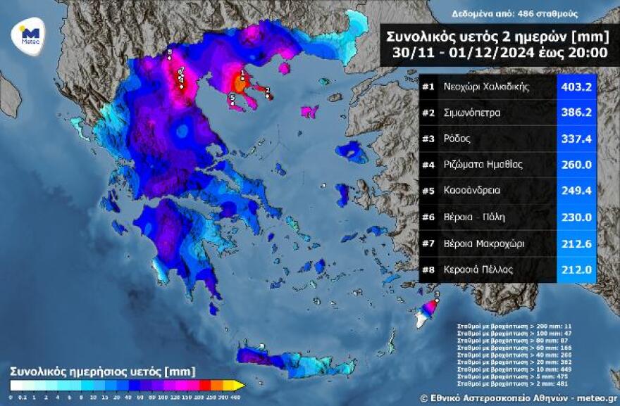 Καιρός: Οι επτά περιοχές που θα χτυπήσει η κακοκαιρία μέχρι το μεσημέρι της Τρίτης