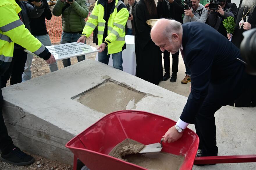 Θεμελίωση του νέου δικαστικού μεγάρου Πειραιά από τον Γιώργο Φλωρίδη