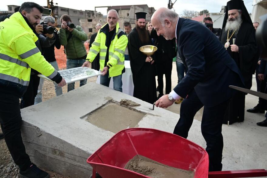 Θεμελίωση του νέου δικαστικού μεγάρου Πειραιά από τον Γιώργο Φλωρίδη