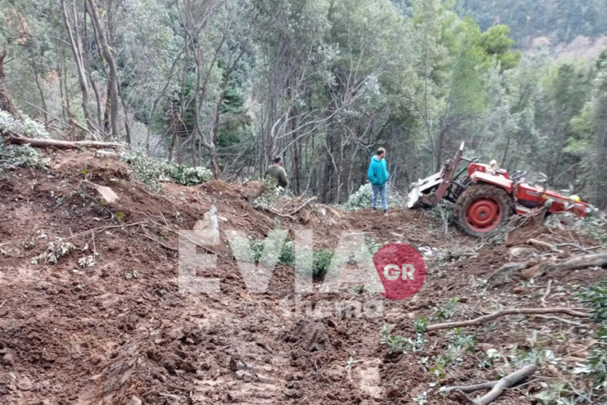 Νεκρός αγρότης που καταπλακώθηκε από τρακτέρ στην Εύβοια