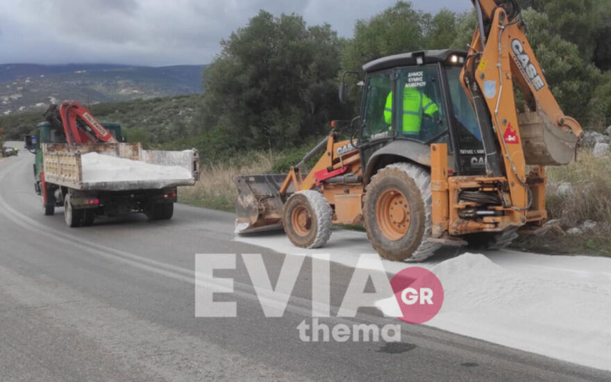 Αλιβέρι: Τροχαίο ατύχημα λόγω λαδιών στο δρόμο - Τραυματίστηκε οδηγός