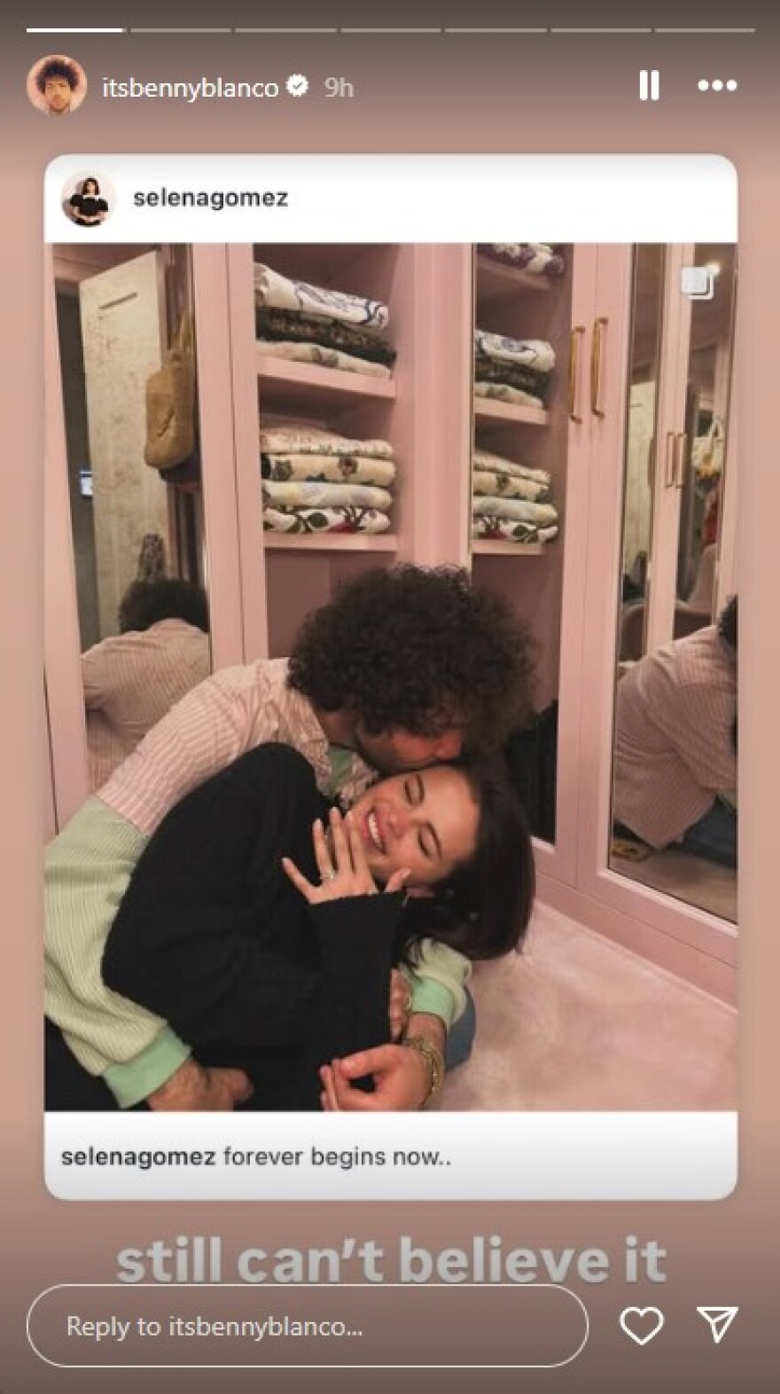 Μπένι Μπλάνκο για τον αρραβώνα του με τη Σελένα Γκόμεζ: Ακόμα δεν μπορώ να το πιστέψω