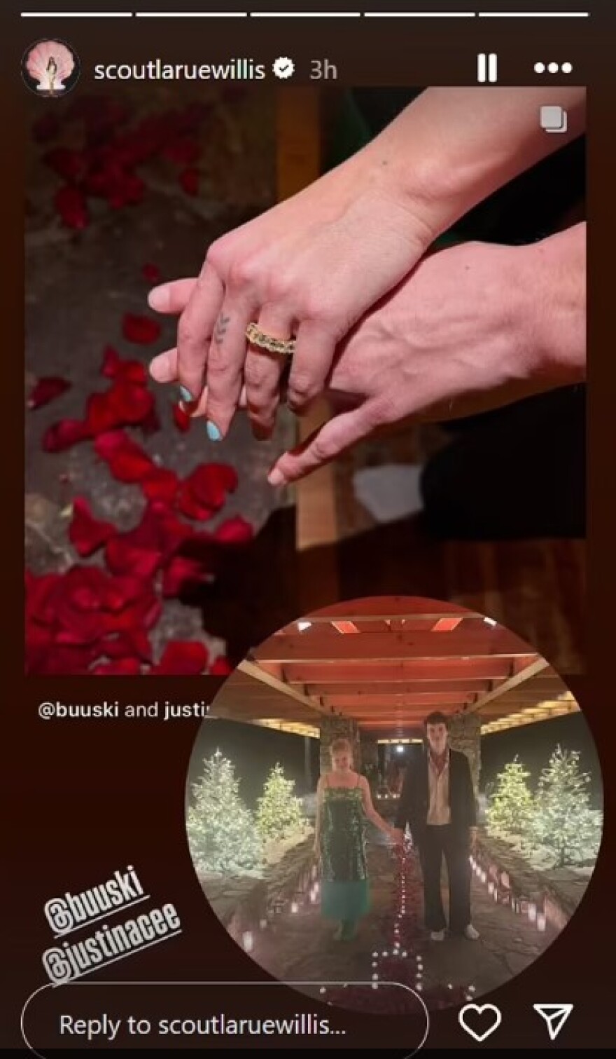 Ταλούλα Γουίλις: Ανακοίνωσε τον αρραβώνα της με τον μουσικό Τζάστιν Άσι