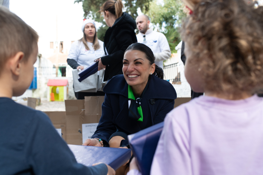 Οι δράσεις του «AEGEAN Santa Crew» μετέφεραν τη μαγεία των Χριστουγέννων