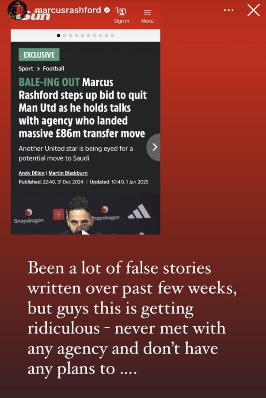 Ράσφορντ: Διέψευσε τις φήμες για αποχώρηση από τη Μάντσεστερ Γιουνάιτεντ