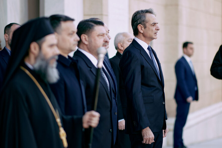 Σακελλαροπούλου, Μητσοτάκης, Ανδρουλάκης, Φάμελλος, Χαρδαλιάς, Δούκας στην δοξολογία για το νέο έτος