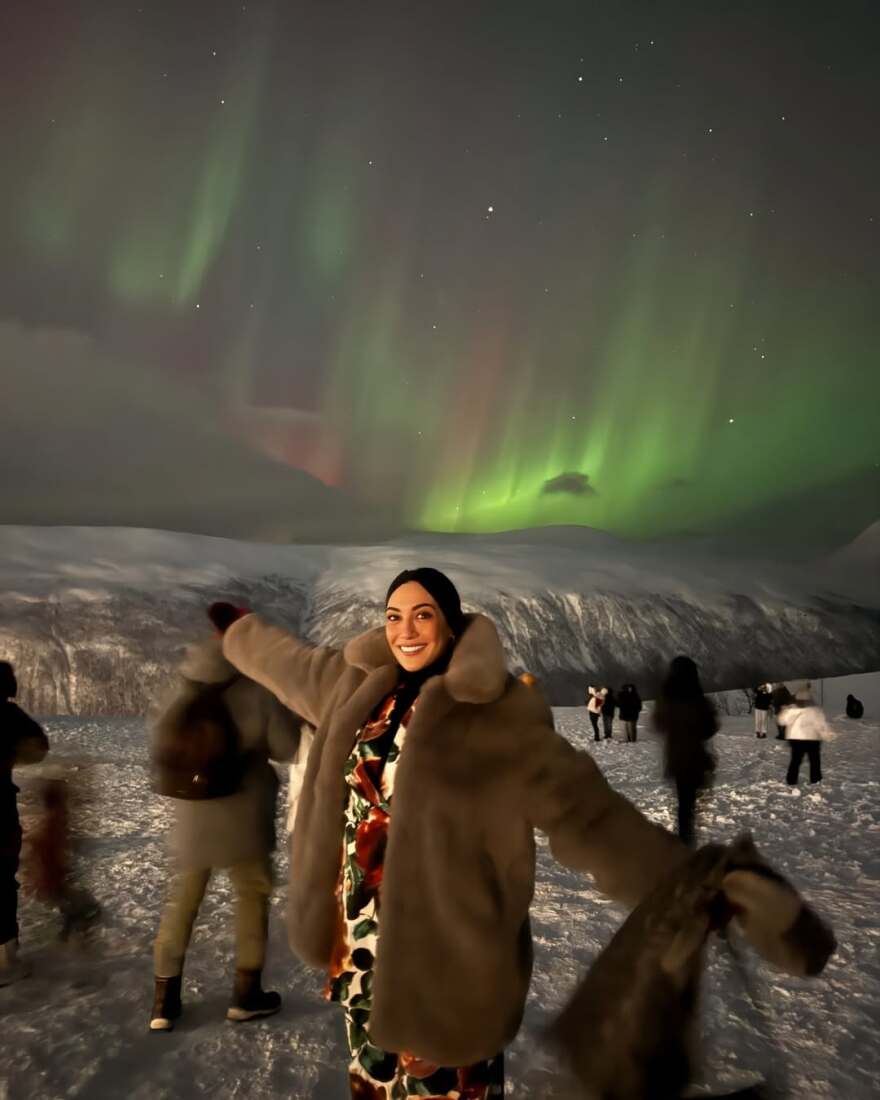 Ευγενία Σαμαρά: Η χρονιά μου άλλαξε με θαύματα, έγραψε η ηθοποιός από το ταξίδι της στη Νορβηγία